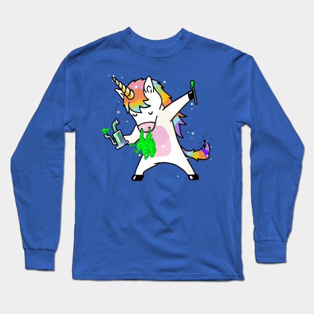 Dabbing Unicorn Dabbing Long Sleeve T-Shirt by jonah block